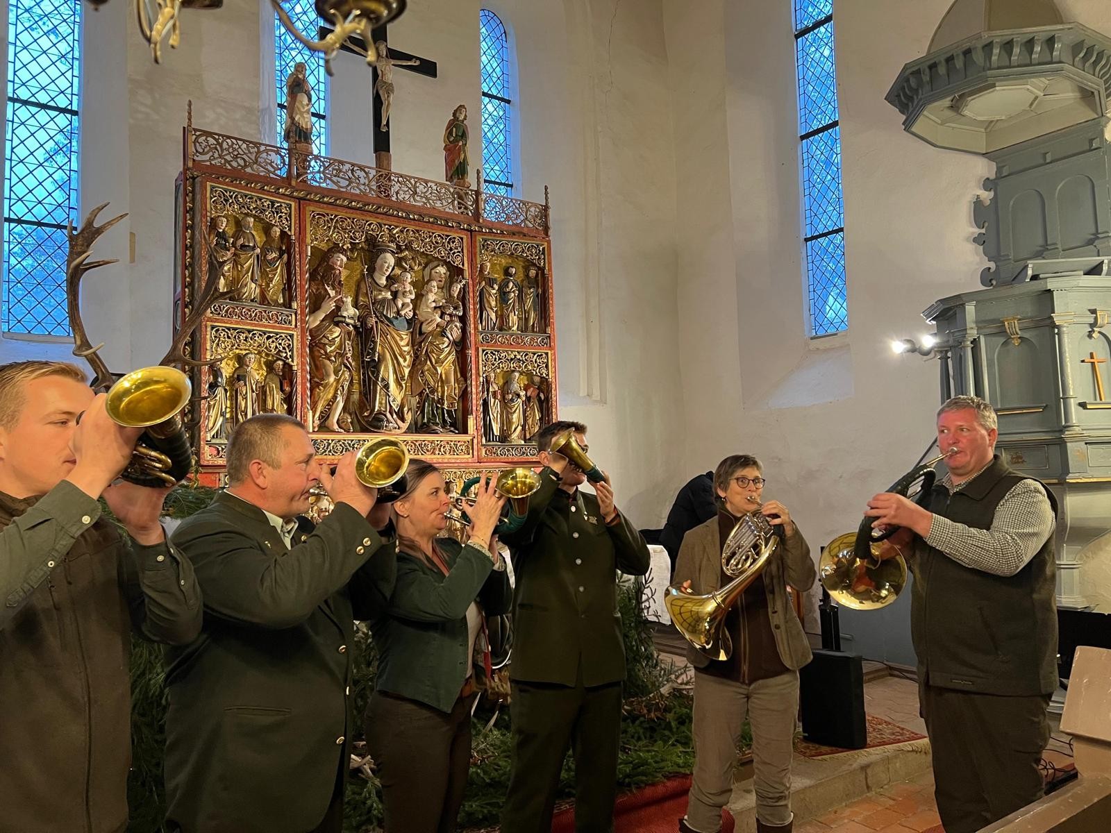 Hubertusandacht in Passow