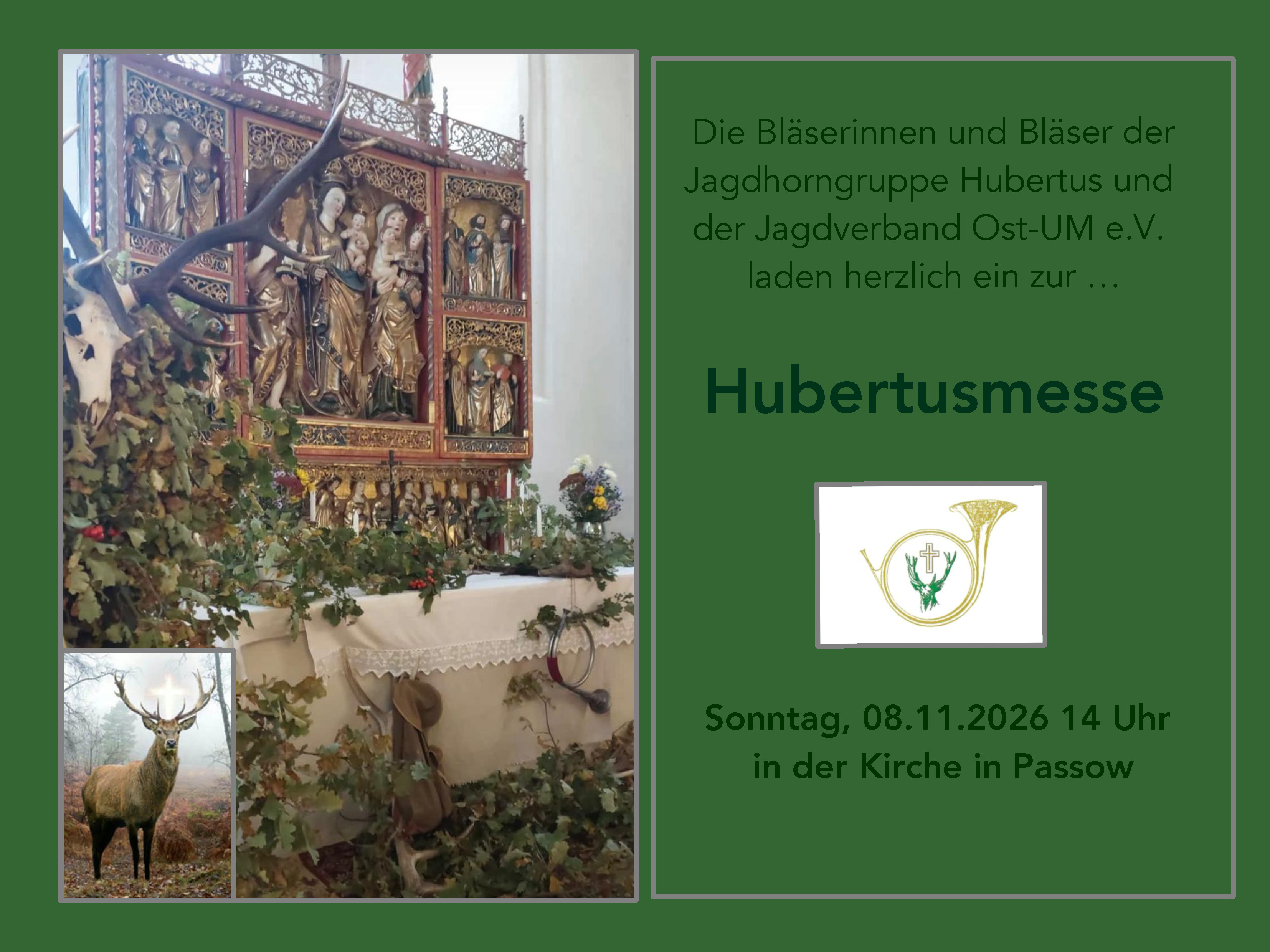 Banner Hubertusandacht 2026