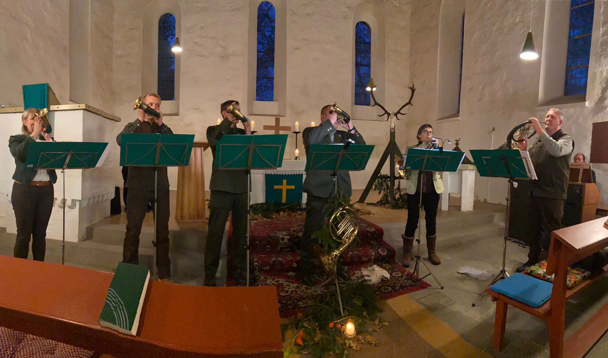 Hubertusandacht 2025 in Grünow