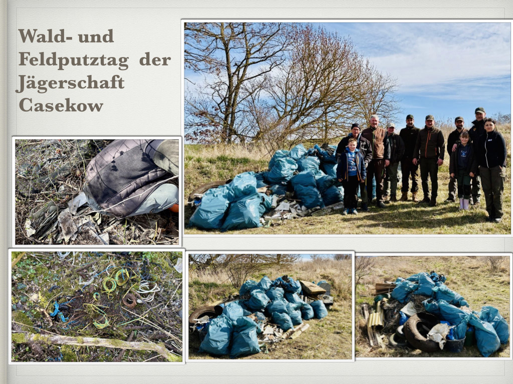 Feld- und Waldputztag der Jägerschaft Casekow